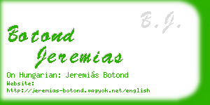 botond jeremias business card