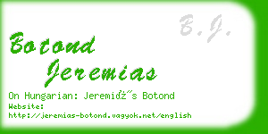 botond jeremias business card